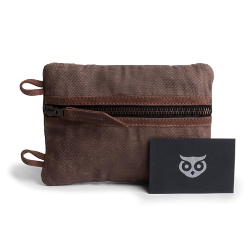 Hide & Drink, Multi-Tool Pocket Pouch XL, Compact Multipurpose EDC Zippered Bag, Mini Camping Tool Case, Knife Holster, Handmade Slim Organizer