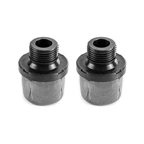 QWORK Airless Paint Sprayer Inlet Strainer, 2 Pcs 3/4 Inch Replacement Inlet Strainer Screen for Airless Paint Spray Gun