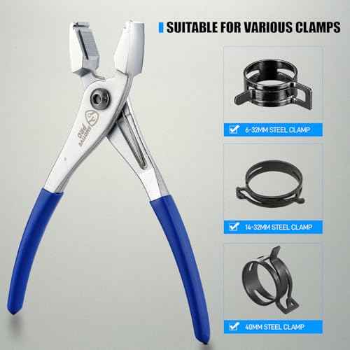Multi-Directional Hose Clamp Pliers, Multi Directional Universal Automotive Repair Plier for Fuel Lines, Radiator Hoses, Hold Clamps