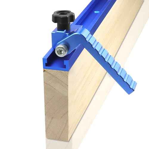 t track stop block 3-Inch Fence Flip Stop for Woodworking, Blue 2Pack