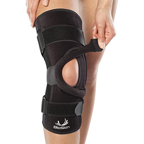 BioSkin Wraparound Patella Stabilizer Knee Brace for Patellofemoral Pain, Patella Tracking Disorders, Dislocation, and Subluxation, Left or Right Kneecap Tracking (XS)