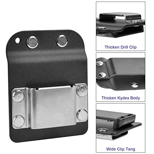 iGuerburn Drill Belt Holder - Tactical Drill Clip for Tool Belt, Clip-on Drill Hook for Drill Driver | Fits Up to 2" Tool Belt