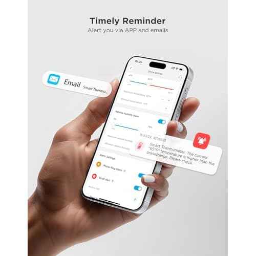 GoveeLife 2.0 WiFi Hygrometer Thermometer 3 Pack, Smart Humidity Temperature Sensor with App Notifications, 2-Year Free Data Storage Export, Temperature Humidity for Bedroom, Wine Cellar, Basements