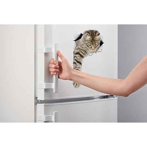 Winston & Bear 3D Cat Stickers - 2 Pack - Tabby Cat Wall Decals - Cat Lover Gifts - Cat Wall Stickers for Bedroom - Fridge - Toilet - Car - Retail Packaged (Reaching Tabby Cat)