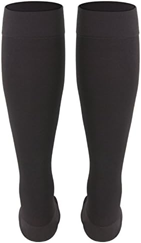 NuVein Medical Compression Stockings, 20-30 mmHg Support for Women & Men, Knee Length, Closed Toe, Charcoal, Large