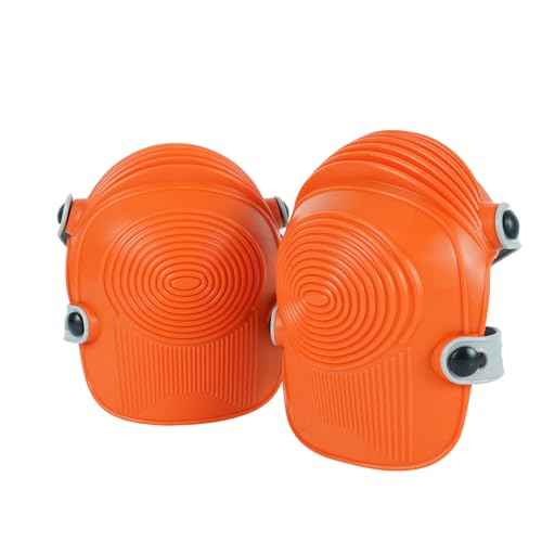 15-431 Ultraflex Non-Skid Premium Protective Gear with Flexible Design Plastic Kneepad, Orange
