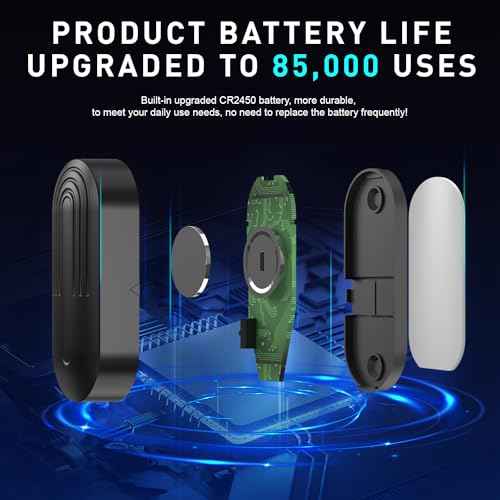 Wireless Door Chime for Business When Entering Door Chimes When Door Opens for Home Door Sensor Alarm with 800Ft Range 55 Chimes 5 Volume Levels Adjustable Number Display(3 Receiver & 3 Sensor)