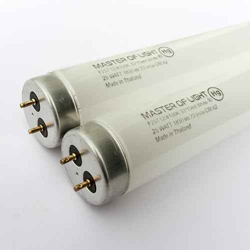 F25T12/CW/33 (2 Pack) 25 Watt T12 Fluorescent Tube Specialty Appliance Light Bulb 33 Inch Lamp 25W 1.5 inch Diameter F25T12 Cool White 4200K Replaces F25T12CW/33 F25T12CW33