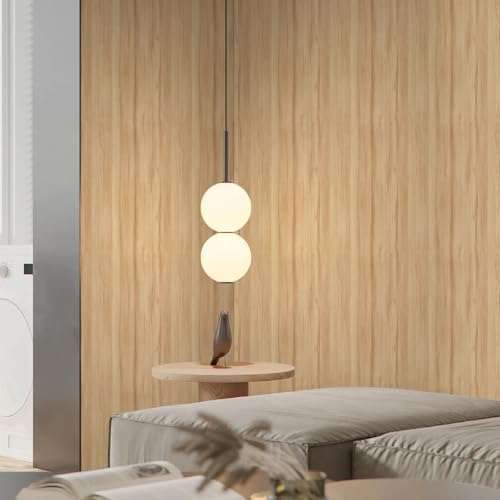 Wood Grain Contact Paper 17.3"x120" Oak Wood Look Peel and Stick Wallpaper Vintage Removable Self Adhesive Vinyl Faux Wood Wallpaper for Cabinets Countertops Covering
