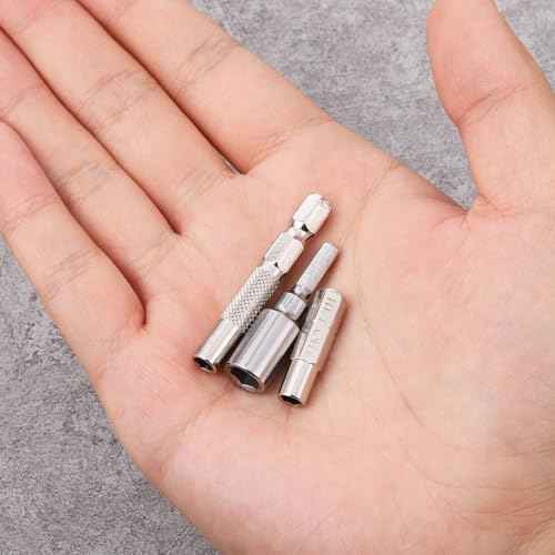 1/4 to 4mm Bit Adapter, Hex Screw Driver Bit Adapter 3PCS 4mm Bits Set Converter Adapters Slotted for Precision Bits Set Screwdriver Converter