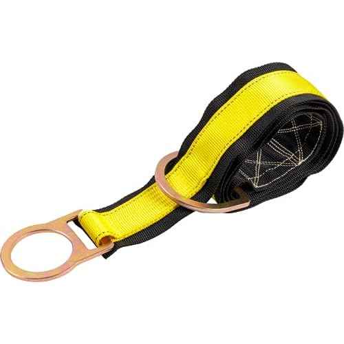 Palmer Safety Fall Protection Safety 4' Cross Arm Strap I 3¡± Wide Pass-through with Large D-Ring and Small D-Ring I ANSI OSHA Anchorage Sling Compliant Fall Arrest System