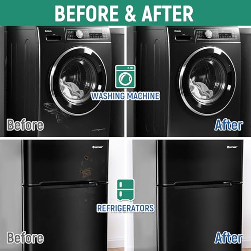 Appliance Touch Up Paint Black Appliance Paint Enamel High-Gloss Black Touch Up Paint Pen Scratch Repair for Appliances Refrigerators Metal Surfaces Dishwasher Dryer Microwave Washers 1.5oz