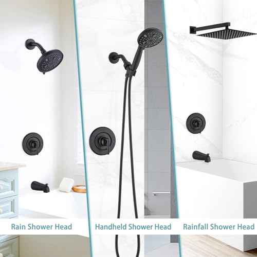 Replacement for MoenPosi-Temp Valve Only Shower Faucet Trim Kit (Valve& Catridge Not Inclued), Volume and Temperature Control Level Handle, Oil Rubbed Bronze