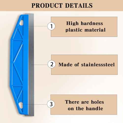 Painter's Trim Guard 12 Inch Paint Shield for Trim, 2 Pcs Painting Edger Tool for Walls, Professional Paint Cutting Edge Tool for Precise Trimming(Yellow+Blue)