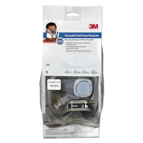 3M Half Facepiece Disposable Respirator Assembly 53P71, NIOSH Approved, (OV/P95), L, Permanently Attached Cartridges, 1 Unit