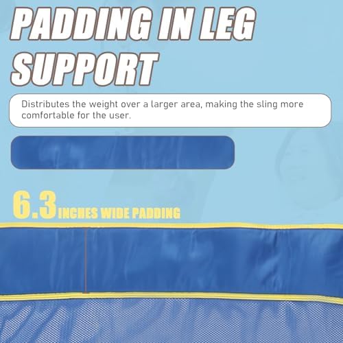 500lbs Mesh Full Body Sling for Lift - Patient Transfer Sling with Wide Pads for Elderly & Disabled,Compatible and Multi-Scene Transfer