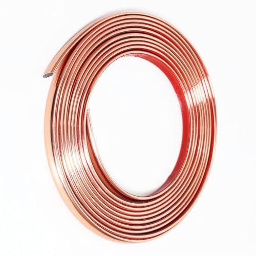 Rose Gold Self-Adhesive 3D Wall Edge Strip Peel & Stick Edge Seam Wall Sticker Decorative Tape Decorative for Ceiling/Corner/Mirror/Furniture/Wardrobe/Home & Car Decoration (0.8CM*5M/0.31IN*16.4FT)