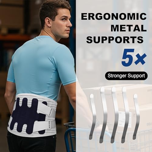 Back Brace for Lower Back Pain Relief,Lumbar Waist Support for women,Lower Back with 3D Lumbar Pad for Work Sports Sciatica, Scoliosis(Grey，S)