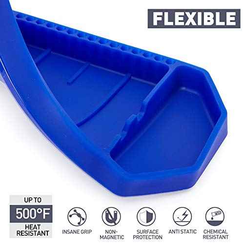 3pcs Large Non-Slip Flexible Silicone Tool Tray, Mechanic Tool Mat, Tool Organizer, Tool Storage, Tool Holder, Grip Mats, No Magnets, Christmas Day Gift for Men, Father¡¯s Day Gift