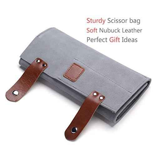 PERFEHAIR Hair Stylist Scissor Holder Pouch Case - Hairdresser Tool Holster Bag with 12 Pockets for Salon Shears