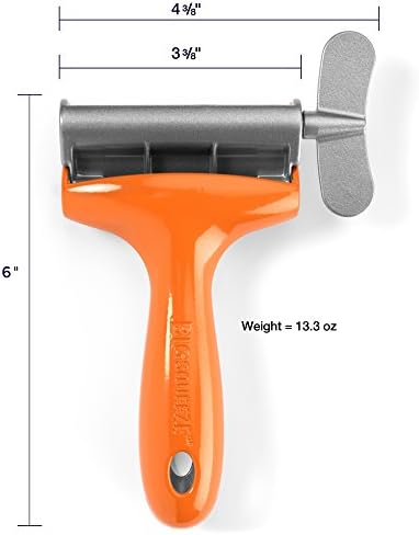 Big Squeeze Tube Squeezing Tool – Waste Less, Save More – Professional-Grade Metal Tube Squeezer, Ideal for Artists and Stylists – Works with Paint, Hair Dye, Prescription Creams, Cosmetics (Orange)