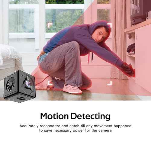 Mini Hidden Camera, Spy Camera WiFi, 2K HD Long Standby Time Compact Camera with Nanny Cam, Indoor Wireless Hidden Security Camera with Mobile Control for Home Monitoring