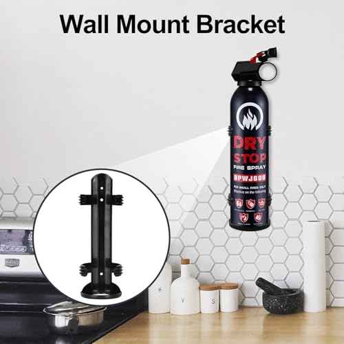 2Pack Dry Stop Fire Spray for Home - Auto Fire Extinguisher for Truck Vehicle, 600g Dry Chemical Powder A B C Fire Extinguisher for Kitchen, Car, Boat, Marine, Portable Use (2 Blue)
