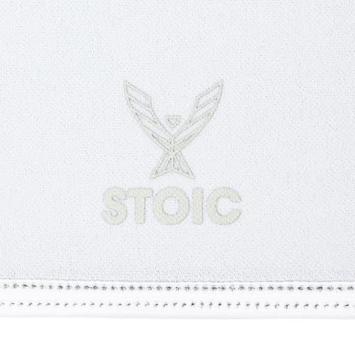 Stoic Knee Sleeves (IPF Approved) – 7mm Knee Support for Powerlifting, Weightlifting & Squats – Used in World Competitions – USAPL & USPA Compliant – Pair for Men & Women (Large, White)
