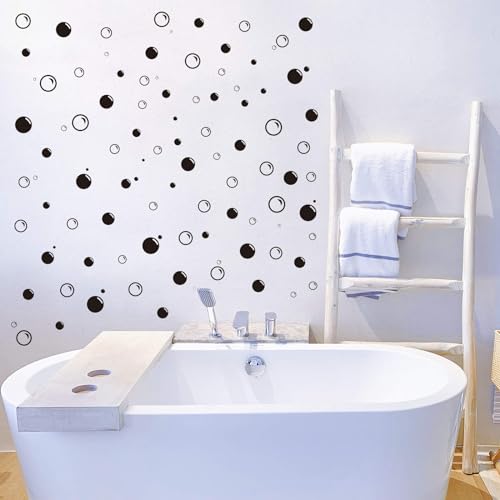 Lnrkai Bubble Wall Decals - 100Pcs Vinyl Stickers with Quotes for Bathroom, Bedroom & Living Room Decor