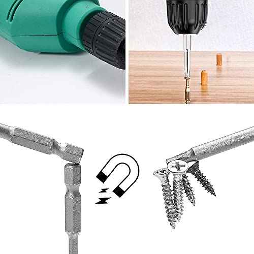 12 Piece Torx Screwdriver Set T6-T40, 1/4" Magnetic Torx Set with Hole S2 Steel Hex Electric Screwdriver Bit Set for Cordless Screwdriver T20 T25 Screwdriver Set, 75mm Length