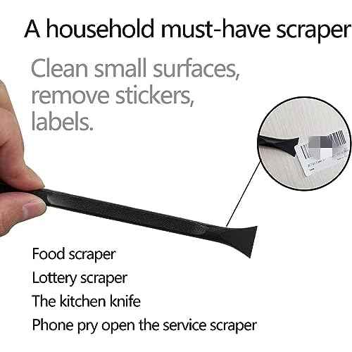 Scraper Small Plastic Scraper Tool, Used in Narrow Spaces and Gaps, Perfect for Removing Oil Stains, Labels, Food, Dirt, Paint, Etc. (6Pcs scrapers)