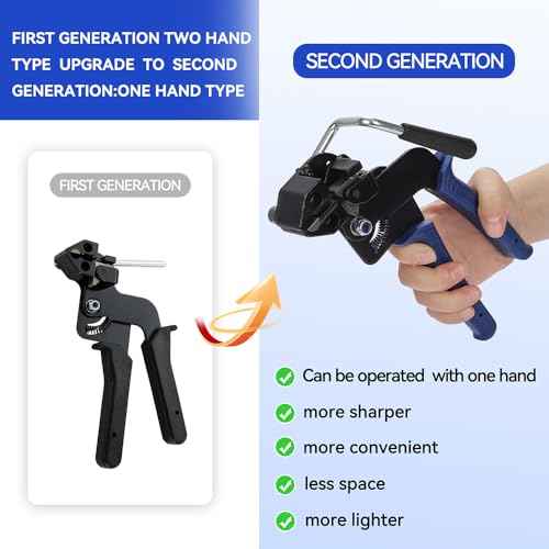 Metal Zip Ties Cutter Stainless Steel Cable Tie Gun Kit Assortment With 150pcs Stainless Steel Zip Ties Heavy Duty Outdoor For Chain Link Fence Parts Exhaust Wrap