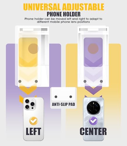 LED Illuminated MTG Card Scanner Stand for ManaBox - 6000K Anti-Glare Lighting, Sloped Drawer, Phone Stand MTG Accessories, Only Available for ManaBox, Only fit for un-Sleeved Cards