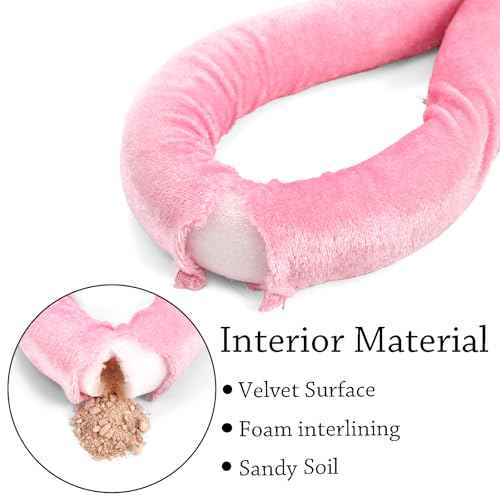 Okllen 4 Pack Velvet Stanchion Rope Pink, 5 Ft Crowd Control Ropes Safety Barriers with Polished Gold Clasps, Hanging VIP Rope for Red Pink Carpet Theme Event and Party Events Decor