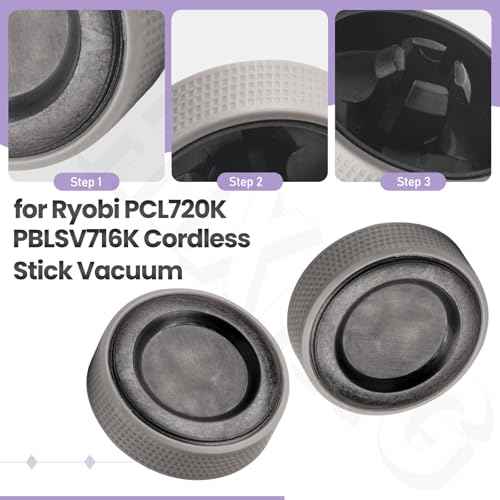 Upgraded Replacement Wheel Fits for Ryobi PCL720K PBLSV716K Cordless Stick Vacuum