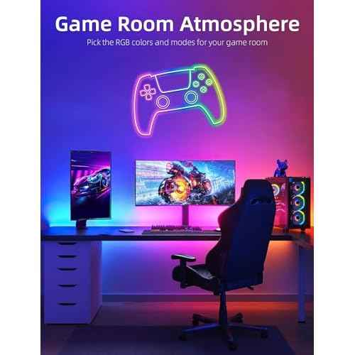 Lamomo LED Neon Rope Lights 32.8Ft, RGB LED Strip Lights Control with App/Remote, Music Sync Color Changing Waterproof Flexible Led Light Strip, Cuttable Gaming Neon Lights for Bedroom Indoor