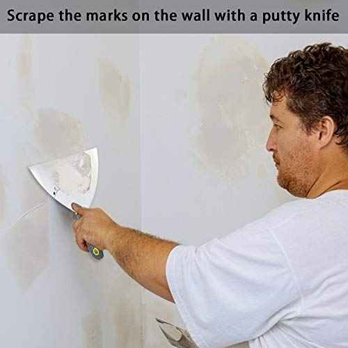 Putty Knife Set, 4 PCS (2,3,4,6 inch) Spackle Putty Knives, Metal Scrapers, Putty Scrapers for Drywall, Putty, Decals, Wallpaper, Baking, Patching and Painting