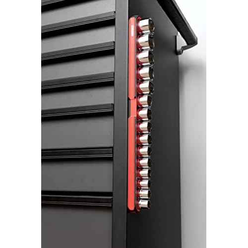 Steelman 75105 Medium 12-Inch Long Magnetic Steel Socket Storage and Parts Accessory Tray