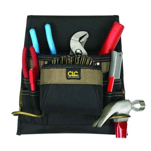 CLC Custom Leathercraft 1823 Nail and Tool Bag, Poly, 8-Pocket , Blue