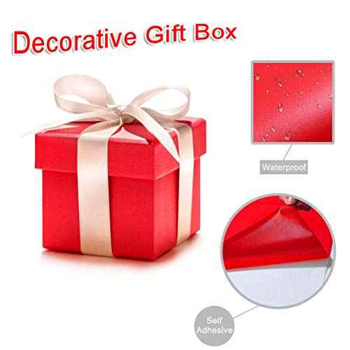 Livelynine Red Contact Paper Peel and Stick Roll Self Adhesive Vinyl Wrap Removable Wallpaper Waterproof Countertops Shelf Liners Cabinets Old Furniture Crafts Wall Paper Decorations 15.8x78.8'