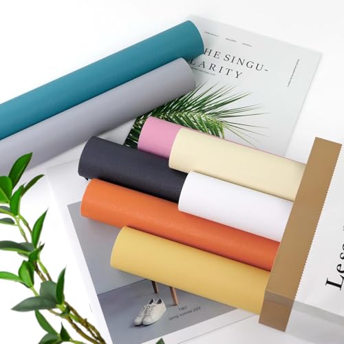 Yun-aeon Burnt Orange Textured Peel and Stick Wallpaper 15.7" ¡¿ 120" Removable Waterproof Contact Paper for Cabinets and Drawers Vinyl Self Adhesive Wall Paper Decorative for Bedroom Bathroom