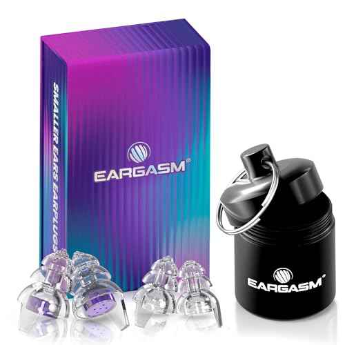 Eargasm Smaller Ears Hyperviolet Purple Earplugs - Noise Reducing Ear-Plugs for Hearing Protection at Concerts, Music Festivals, Loud Environments, Live Events, Sporting Events