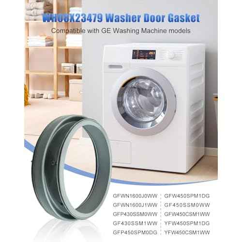 Washer Door Boot Seal Gasket Compatible with GE WH08X23479 GFWN1600J0WW GFWN1600J1WW GFW430SSM1WW GFW450SPM1DG GFW450SSM1WW GFW430SSM0WW GFW450SPM0DG GFW450SSM0WW Washing Machine