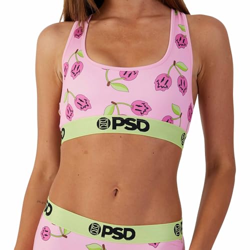 PSD Womens Sports Bra ? Wild Trip 3-Pack, Comfortable Medium Support Sports Bras for Women Pack, Womens Racerback Sports Bras Multipack, X-Large