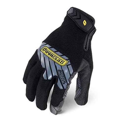 Ironclad Command Grip Work Gloves; Touch Screen Gloves Conductive Palm & Fingers, Extreme Grip, Durable, Performance Fit