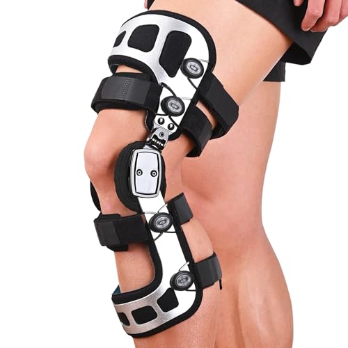Orthomen OA Unloader Knee Brace - Dual Unloading Support for Mild to Severe Osteoarthritis, Bone-on-Bone Pain Relief with Adjustable Double Upright Stabilizers & Medial-Lateral Stability (M-LEFT)