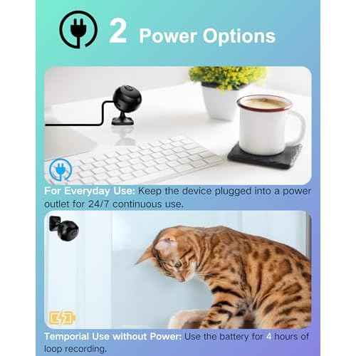 Mini Camera Wireless 1080P Wi-Fi Hidden Camera for Indoor Security Pet Monitoring, Motion Detection & Night Vision Nanny Cam Pet Cameras