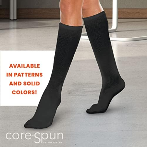 Core-Spun 20-30mmHg Moderate Graduated Compression Support Knee High Socks