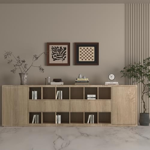 JSEVEM 16"¡¿118" Thick Beige Brown Grey Oak Wood Wallpaper Peel and Stick Self Adhesive Light Brown Gray Oak Wood Contact Paper Matte Texture Wood Wall Sticker for Cabinets Drawers Kitchen Island Table