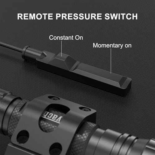 Feyachi Tactical Flashlight LED Weapon Light 1200 Lumen with Picatinny/M Lock Rail Mount and Pressure Switch Included